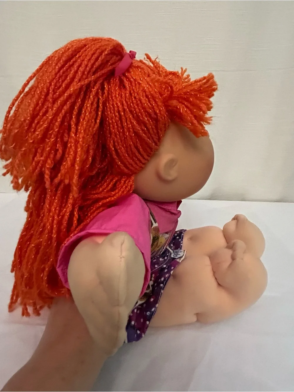 Vintage 1995 Cabbage Patch Doll with Orange Yarn Hair‎ - Kids Toy